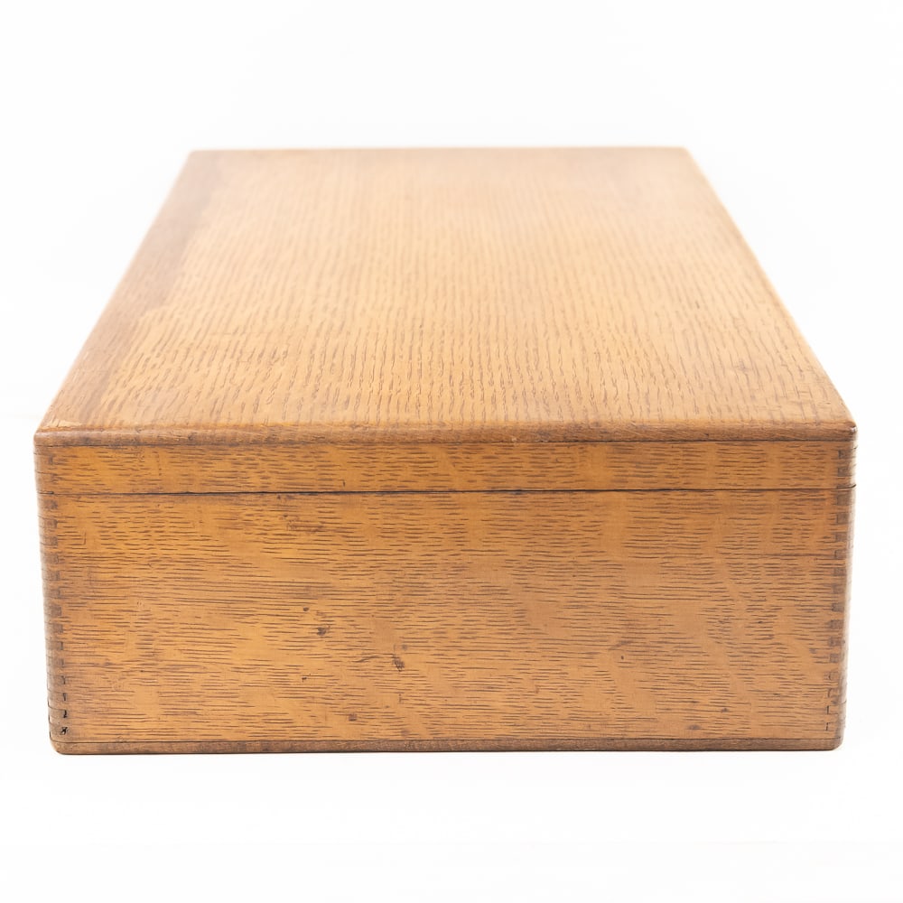 Oak Cylinder Record Storage Case - 8