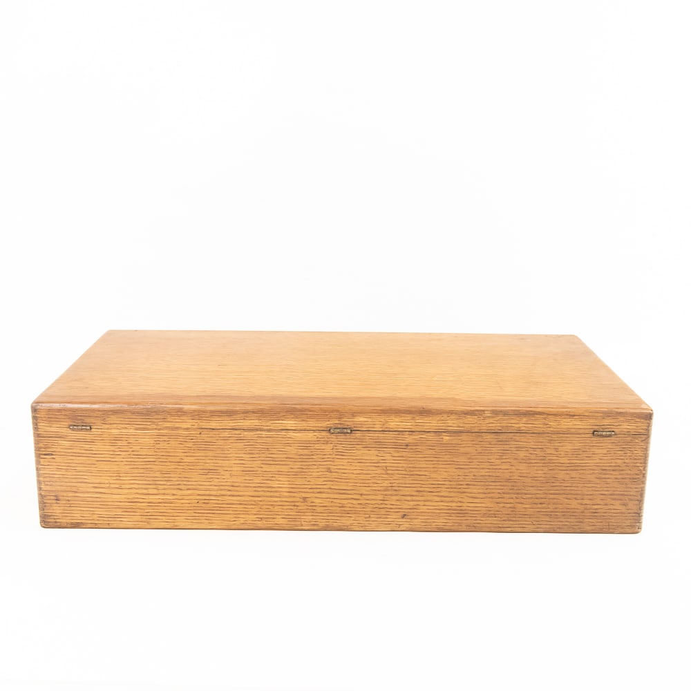 Oak Cylinder Record Storage Case - 9