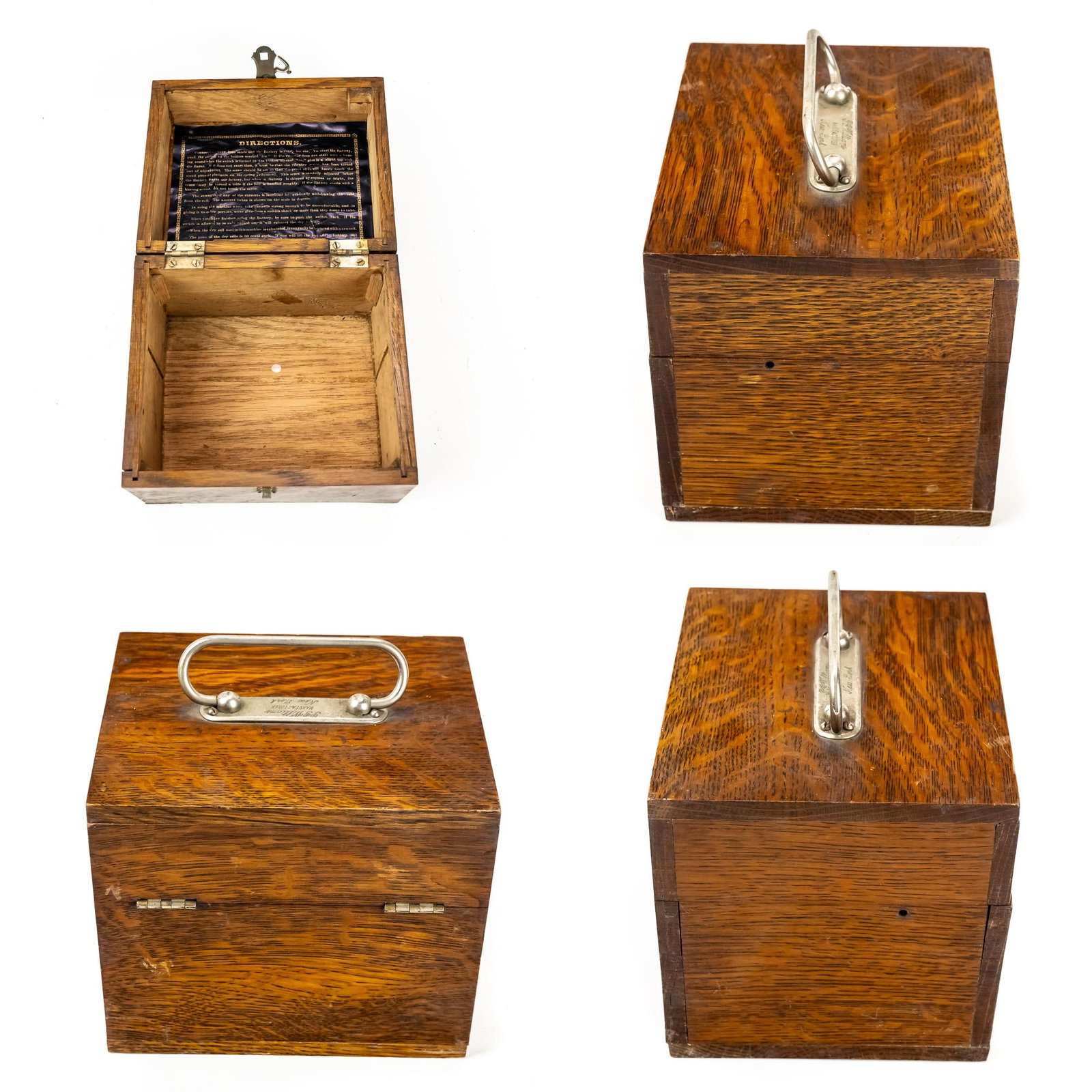 3 Small Wood Storage Boxes - 20