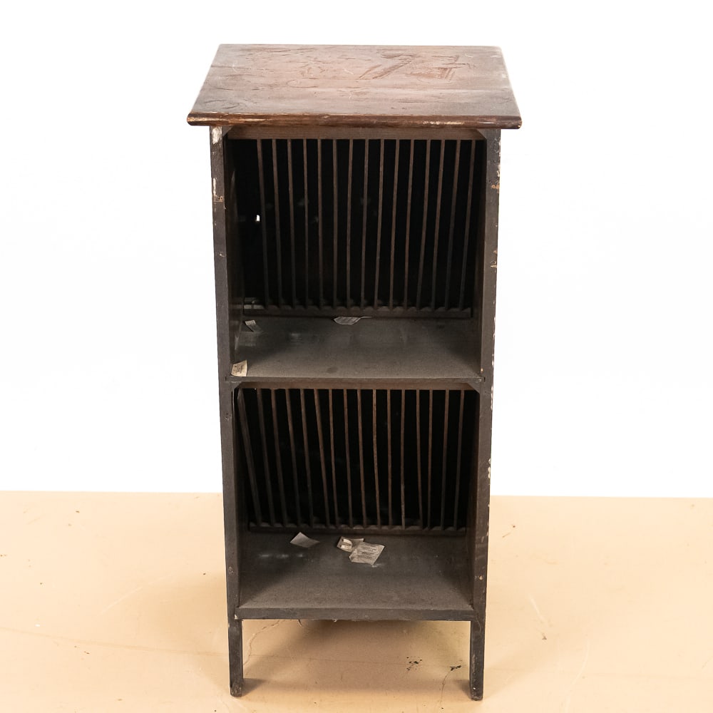 Oak Disc Record Cabinet - 6