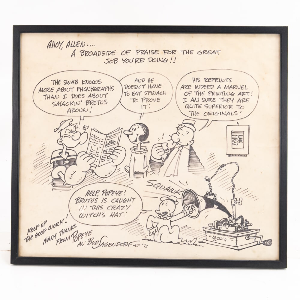 Original Popeye Cartoon For Allen K (1 of 6)
