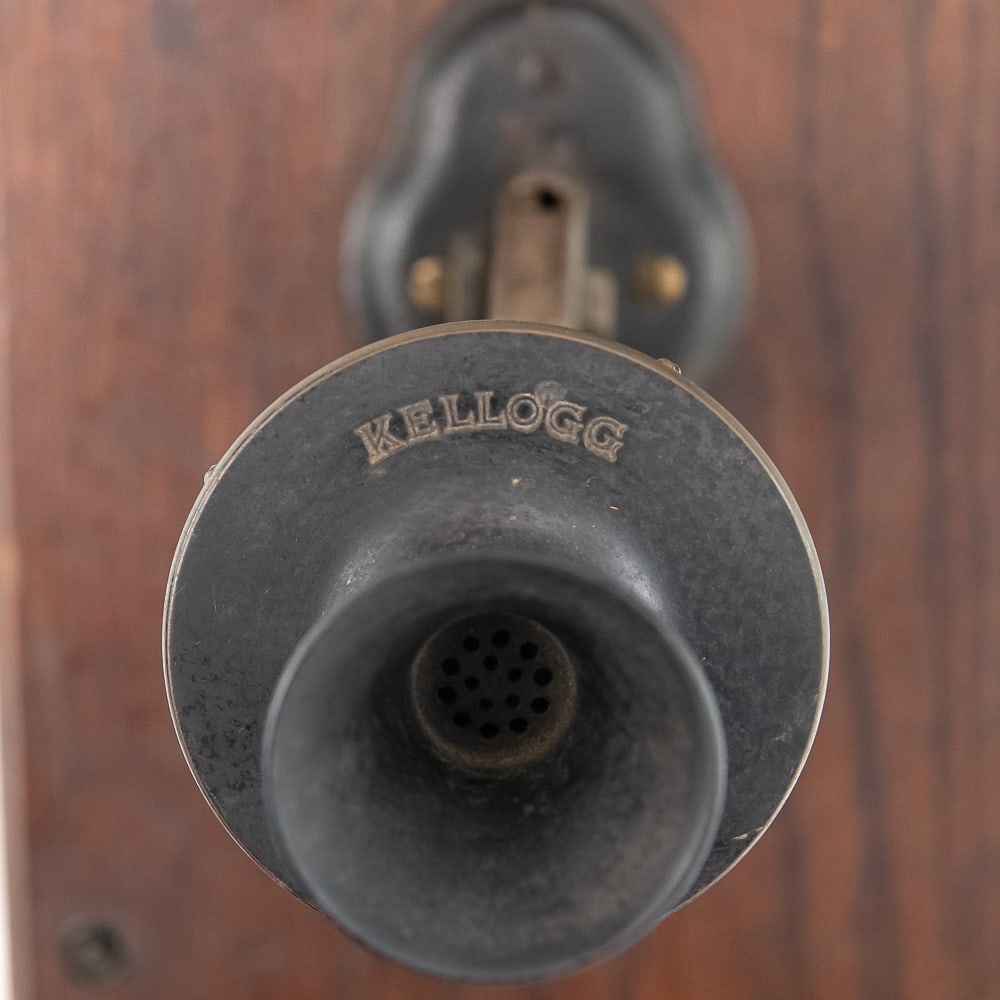 Oak Kellogg Wall Telephone - 2