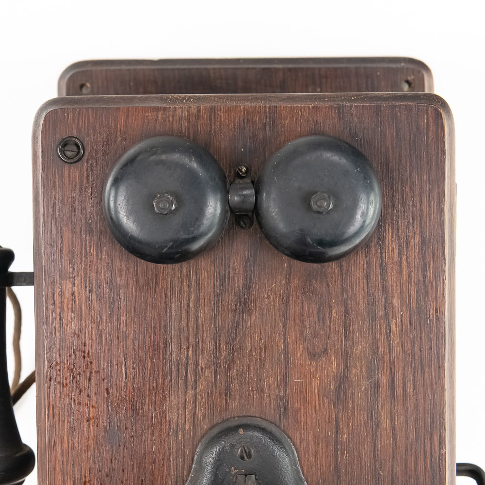Oak Kellogg Wall Telephone - 3