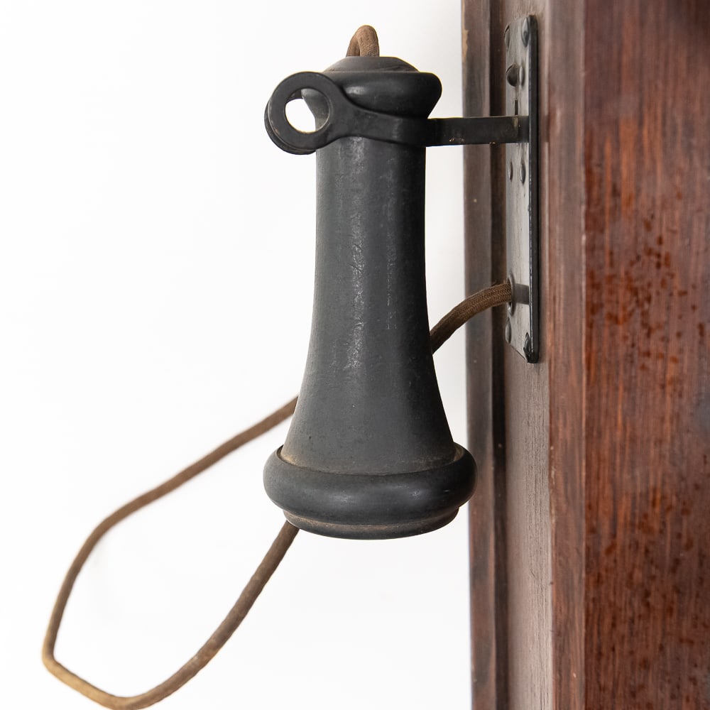 Oak Kellogg Wall Telephone - 4