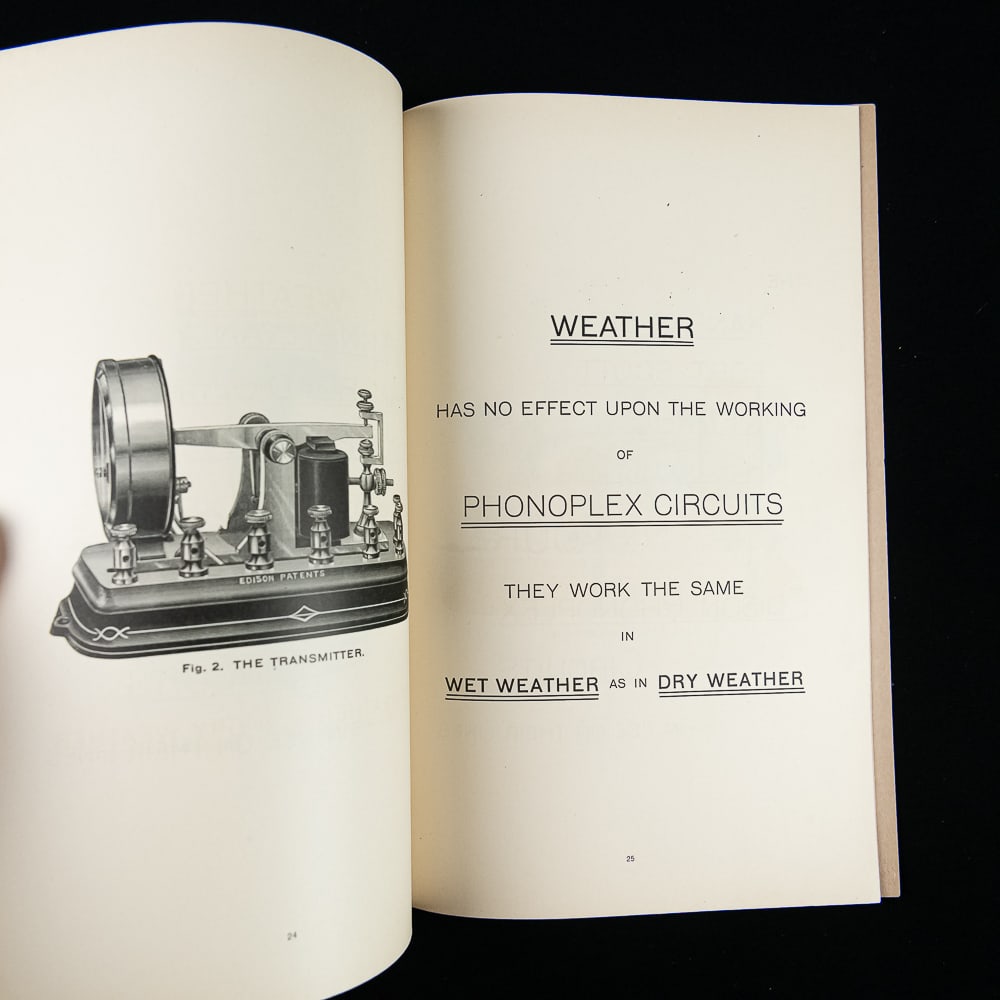 Edison Phonoplex Telegraph Catalog - 3