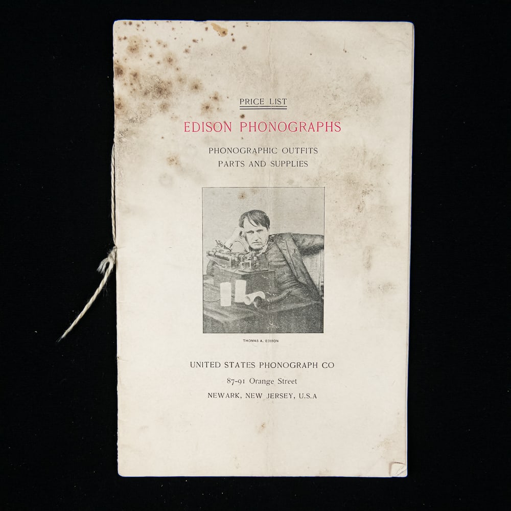 1894 Edison Phonograph Catalog (1 of 4)