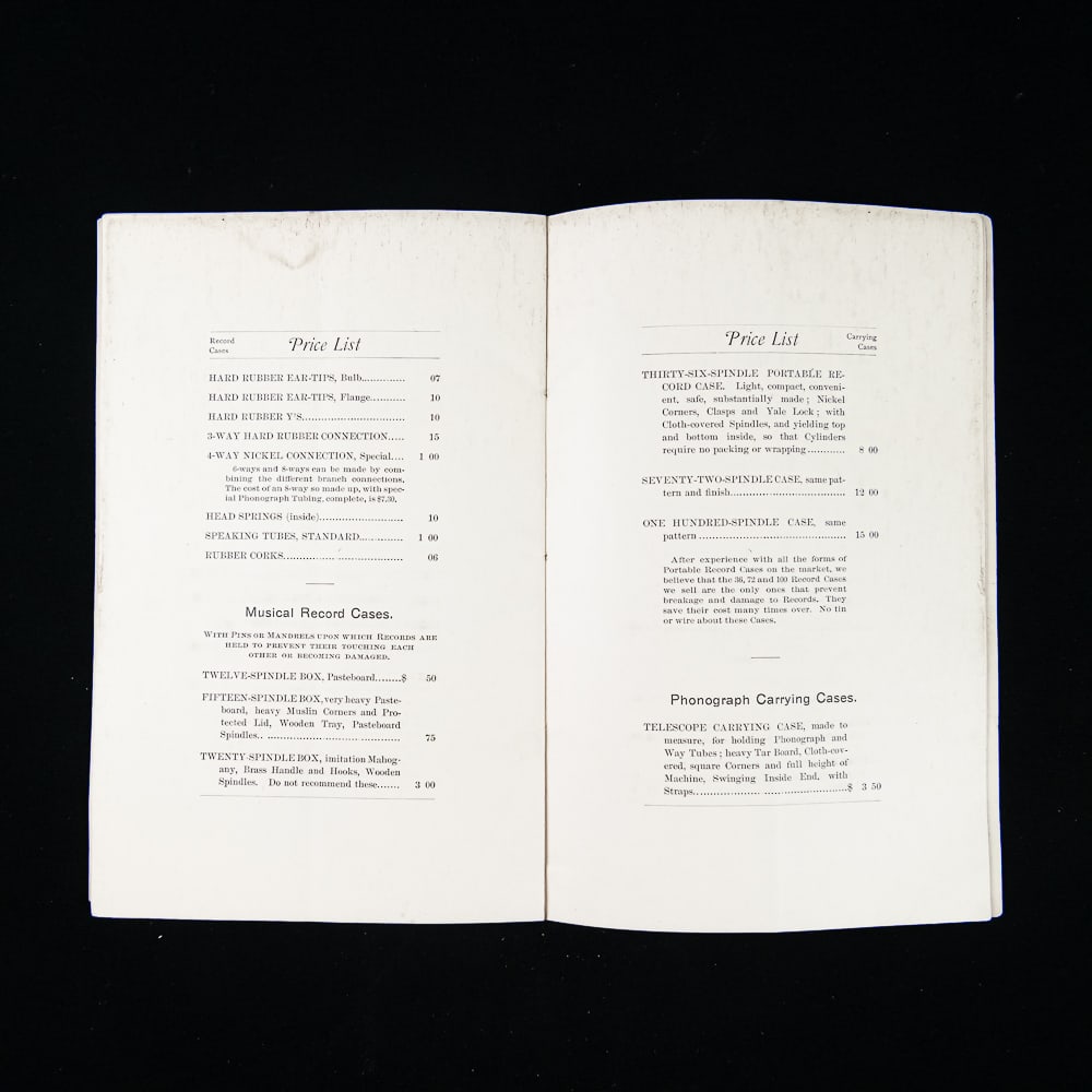 1894 Edison Phonograph Catalog - 3