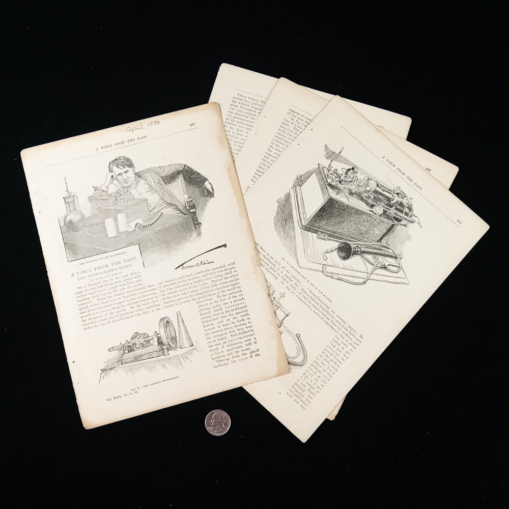 1890 Arthur Abbott Phonograph Story Pages (1 of 4)