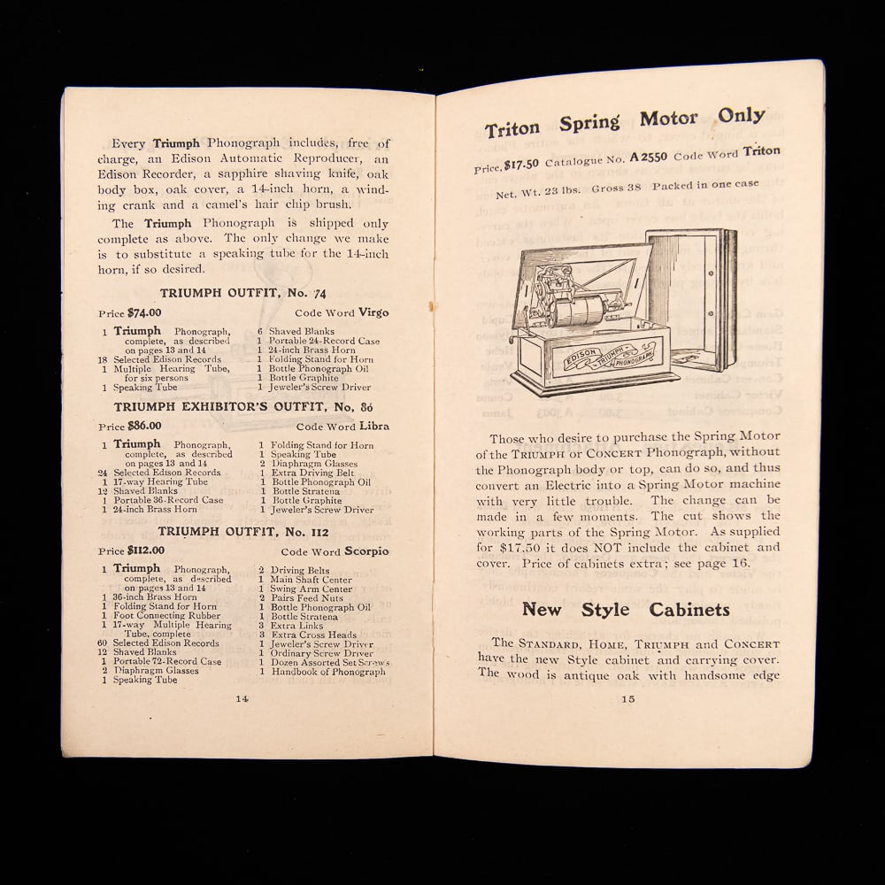 1902 Edison Phonograph Catalog - 2