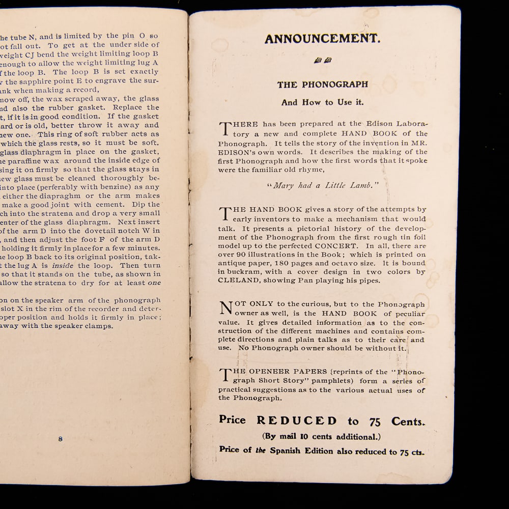 1902 Edison Phonograph Catalog - 3