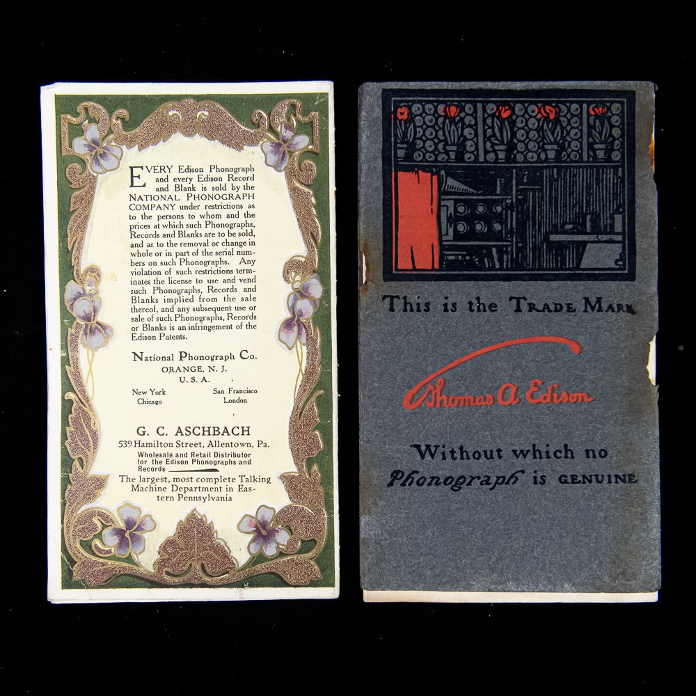 Edison Phonograph Booklet Lot - 5