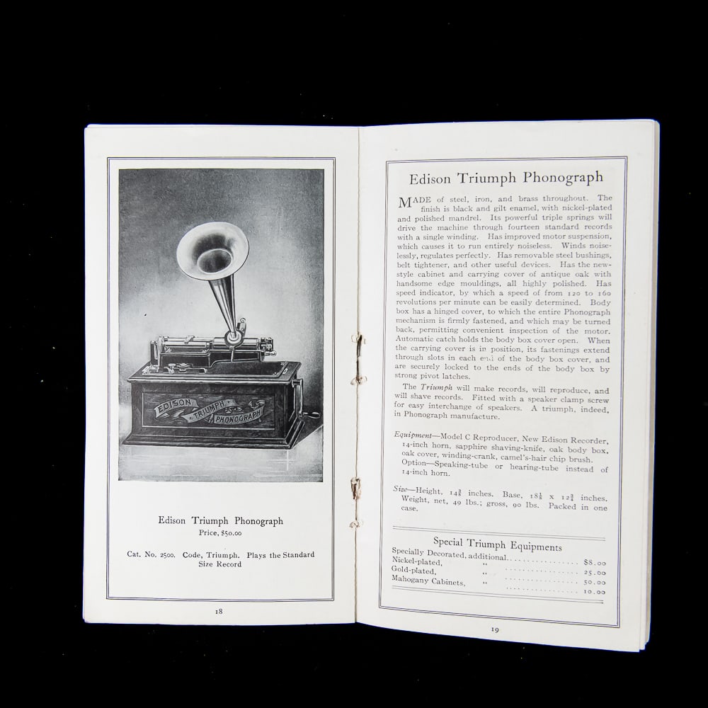 Edison Phonograph Booklet Lot - 6