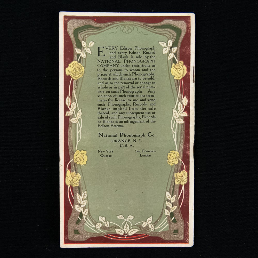 Edison Records Catalog Booklets - 3