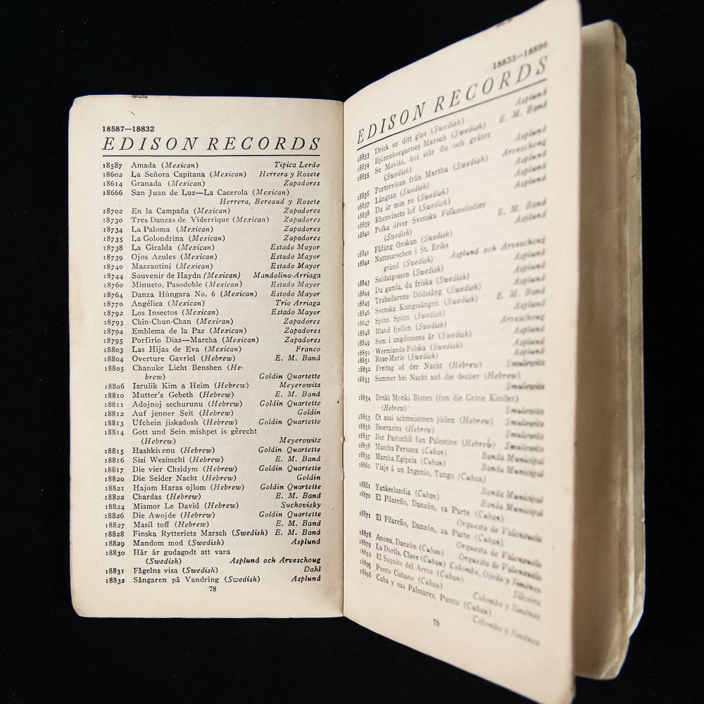 Edison Records Catalog Booklets - 5