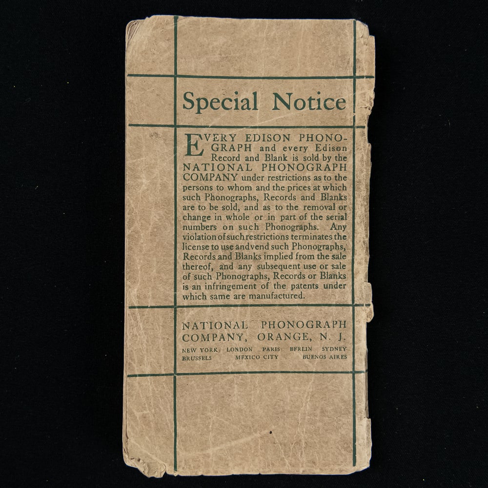 Edison Records Catalog Booklets - 6