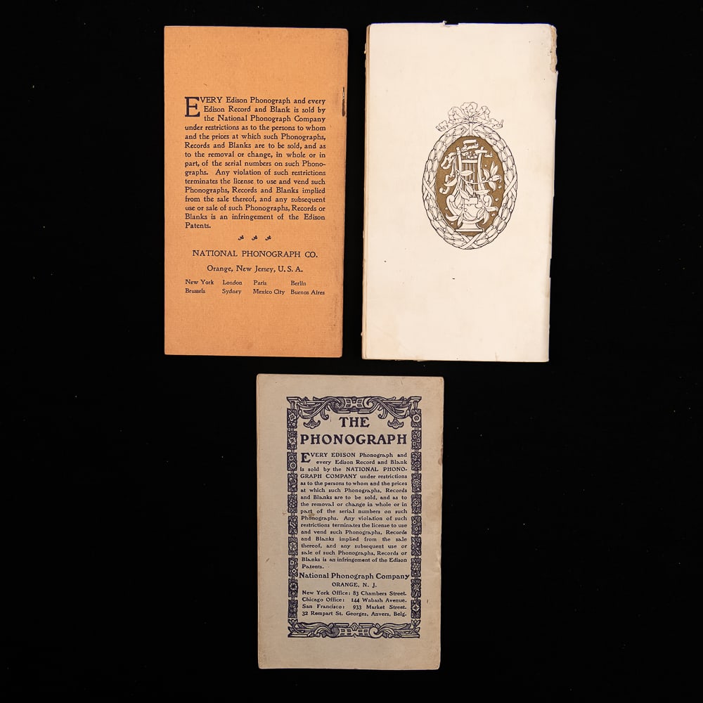 Edison Record Catalog Booklets (3) - 2