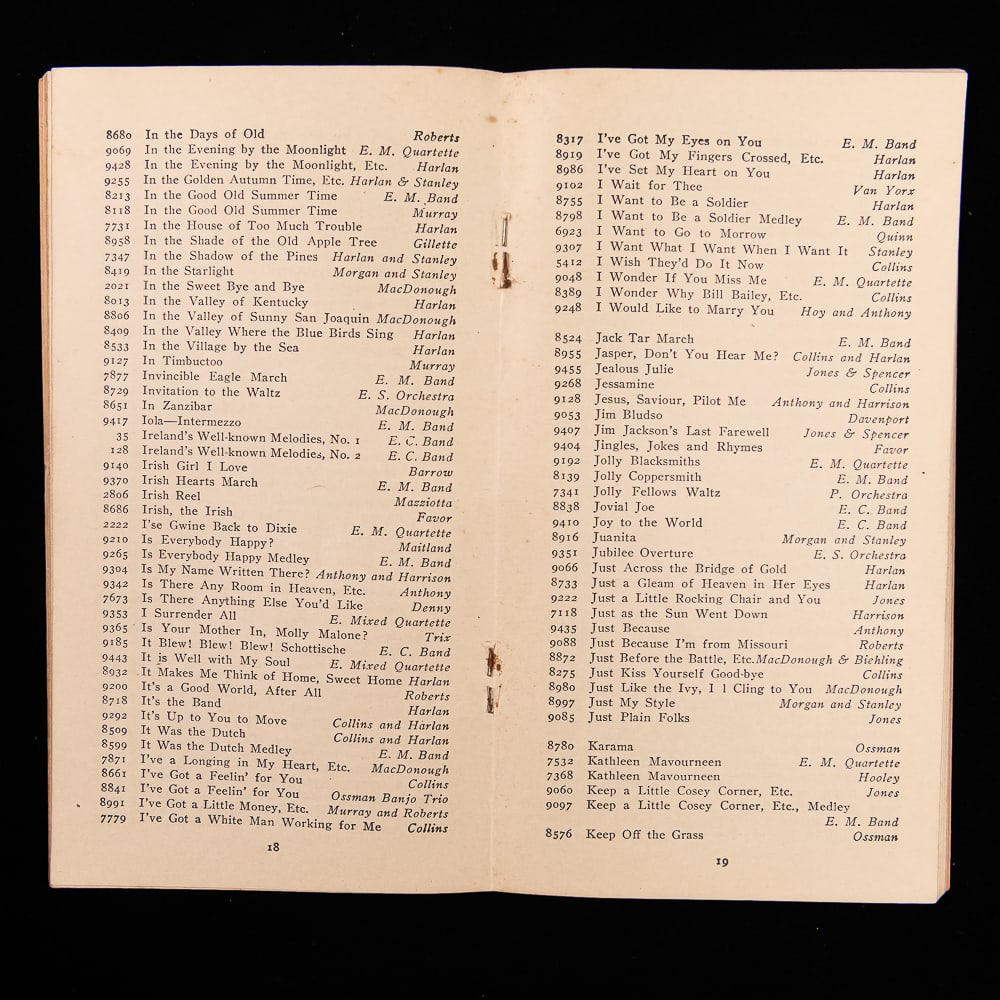 Edison Record Catalog Booklets (3) - 3
