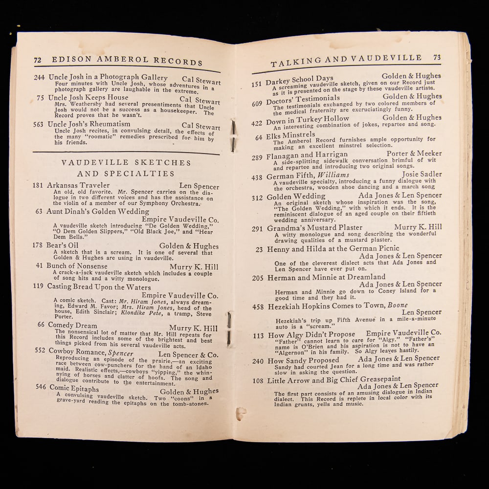 Edison Record Catalog Booklets (3) - 4