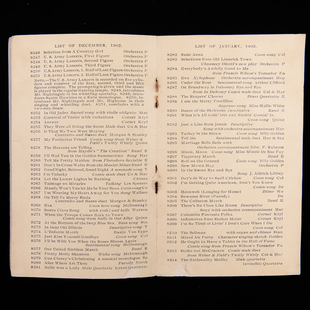 Edison Record Catalog Booklets (3) - 5