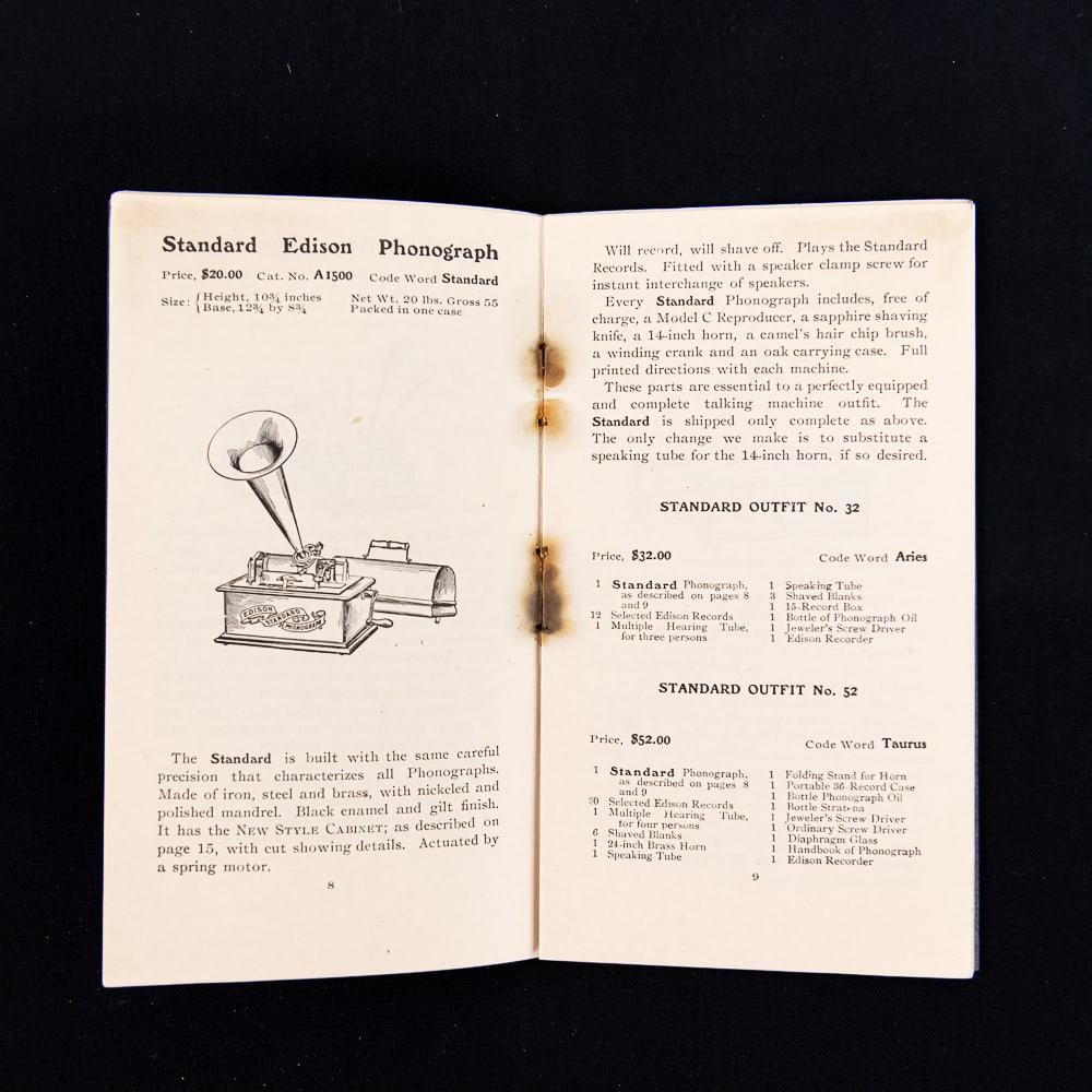 Early Edison Phonoraph Catalogs (2) - 3