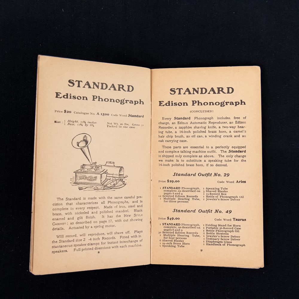 Early Edison Phonoraph Catalogs (2) - 4