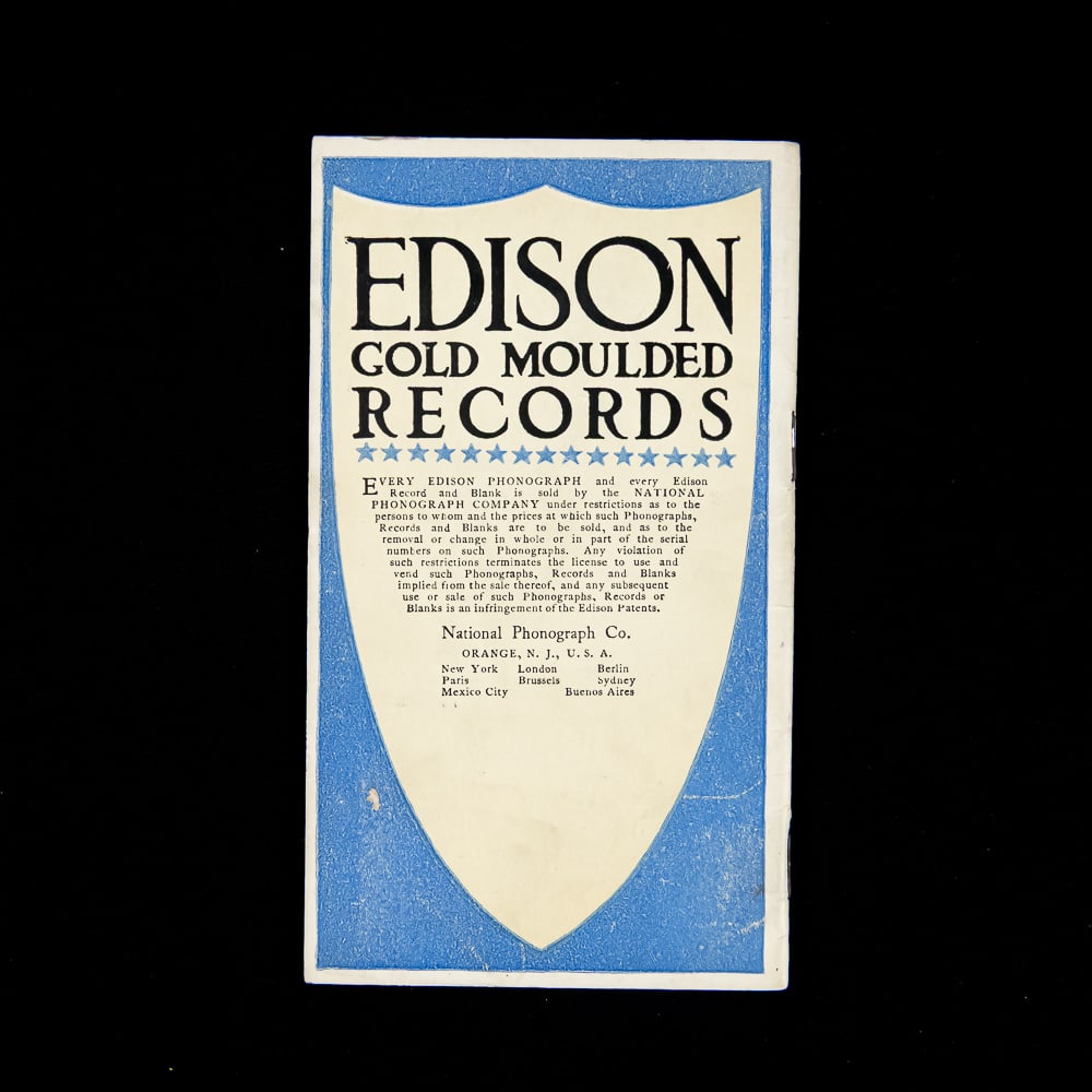 Edison Phonograph Record Booklet Trio - 3