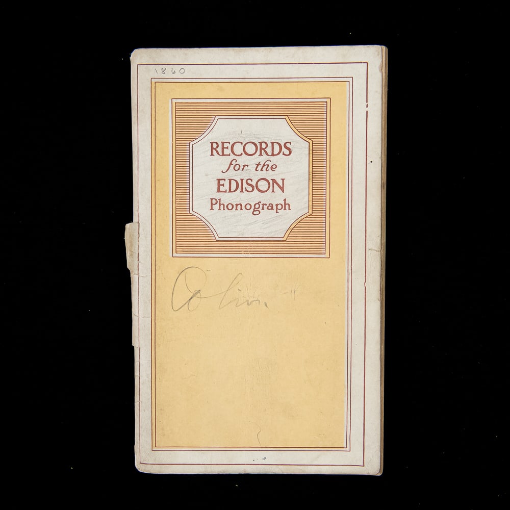 Edison Phonograph Record Booklet Trio - 4
