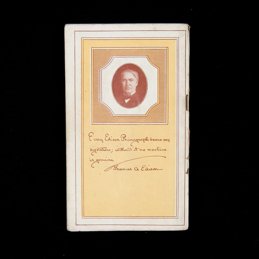 Edison Phonograph Record Booklet Trio - 5