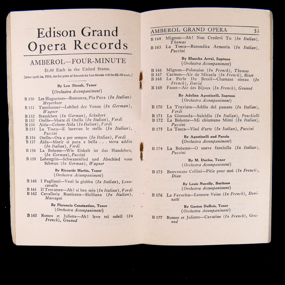 Edison Phonograph Record Booklets (3) - 3