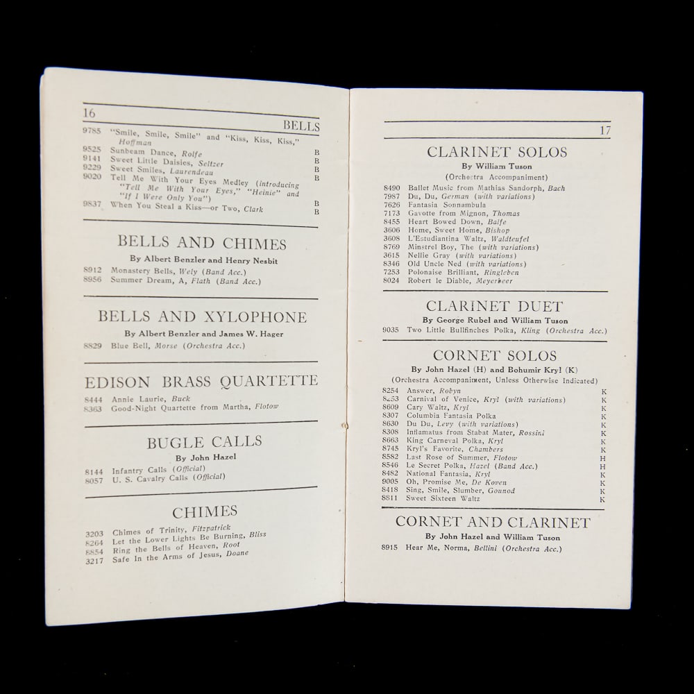 Edison Phonograph Record Booklets (3) - 6