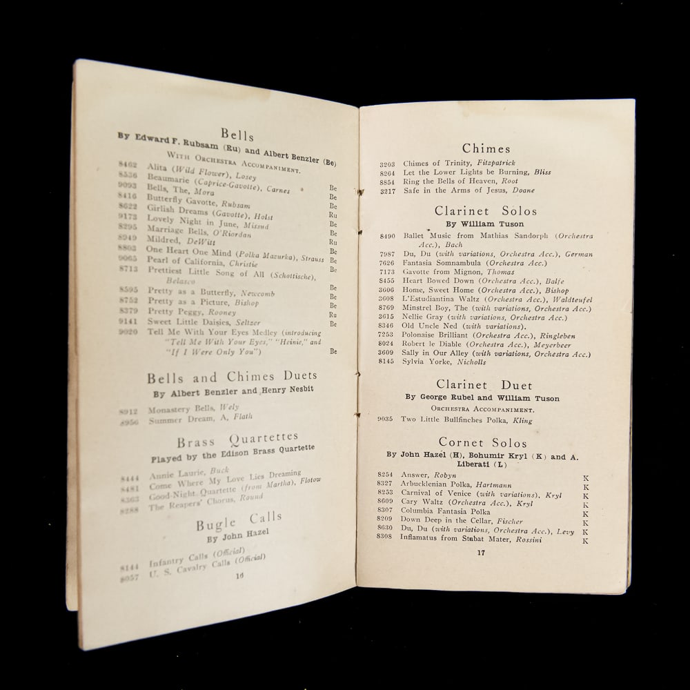 Edison Phonograph Record Booklets (3) - 9