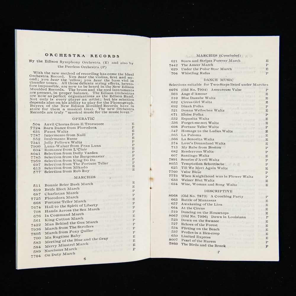Early Edison & Talking Machine Catalogues - 3