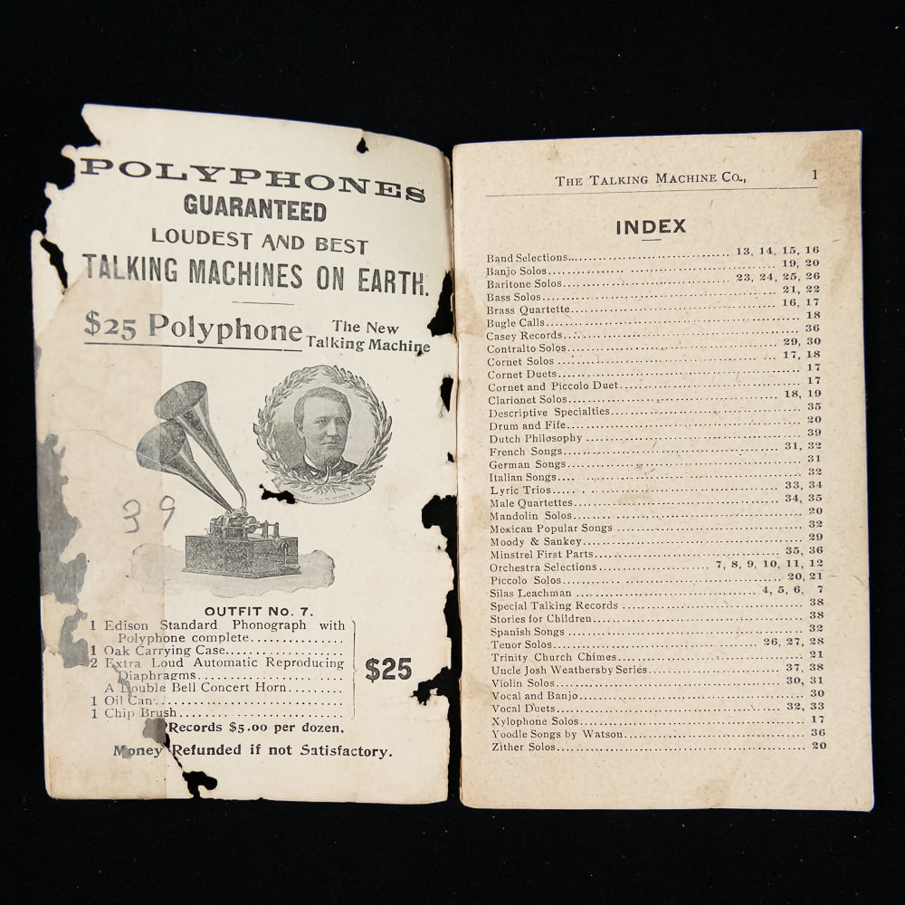 Early Edison & Talking Machine Catalogues - 6
