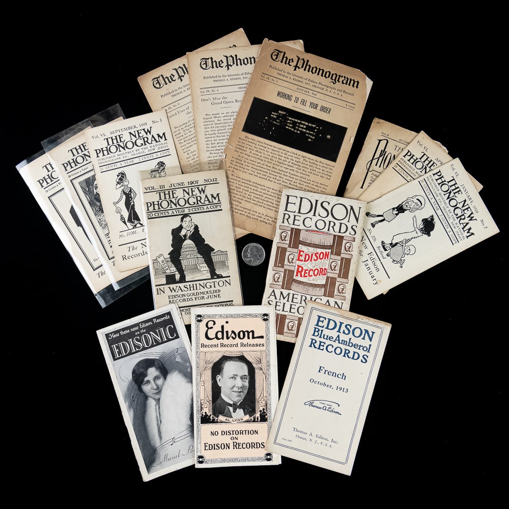 Edison Phonograph & Record Literature Lot (1 of 13)