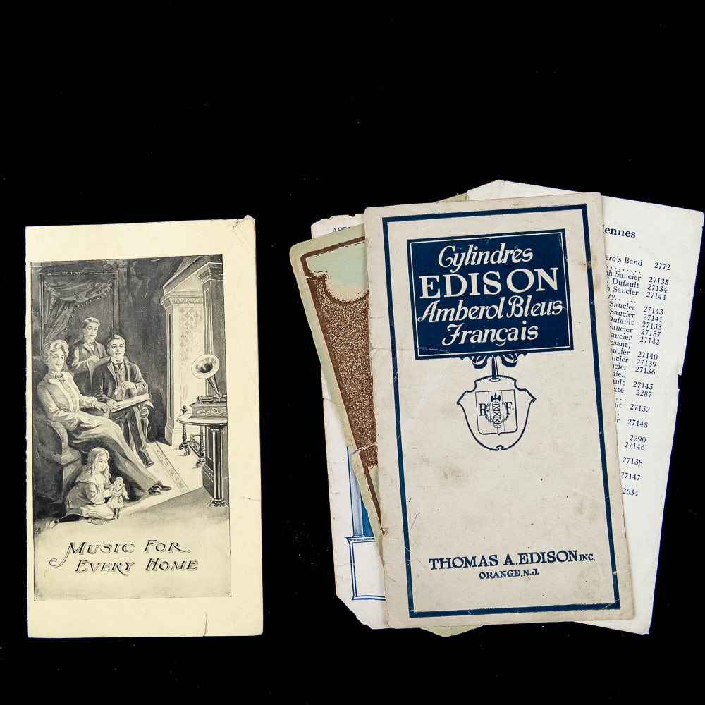 Edison Phonograph Record Catalog Lot - 2