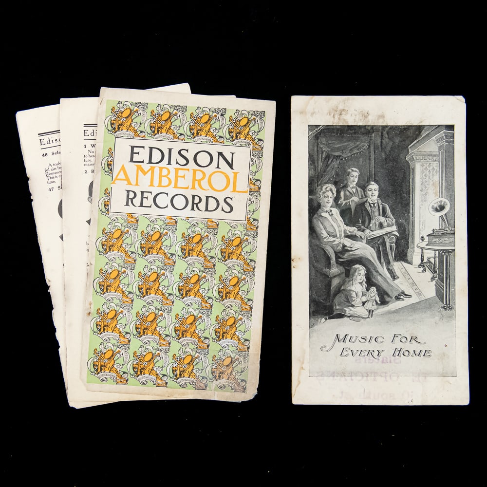 Edison Phonograph Record Catalog Lot - 3