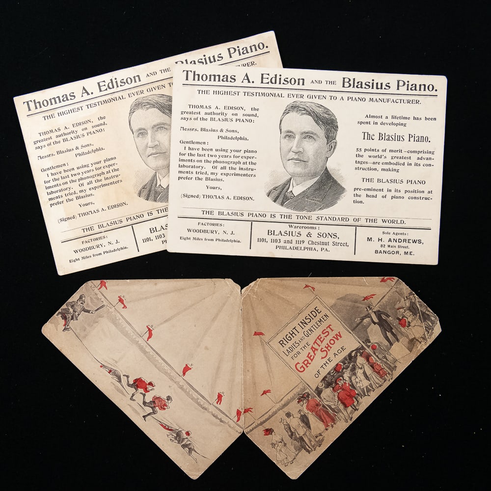 Edison Phonograph Ephemera Lot - 2