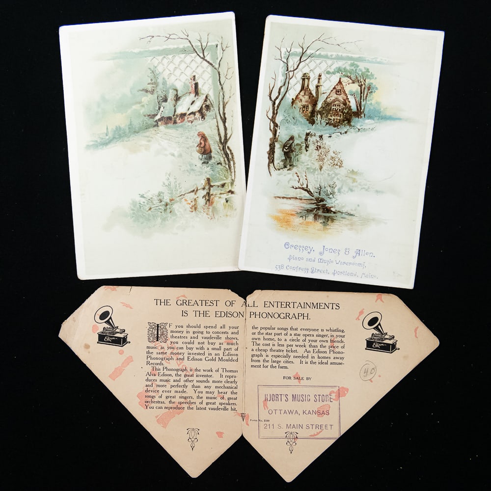Edison Phonograph Ephemera Lot - 3