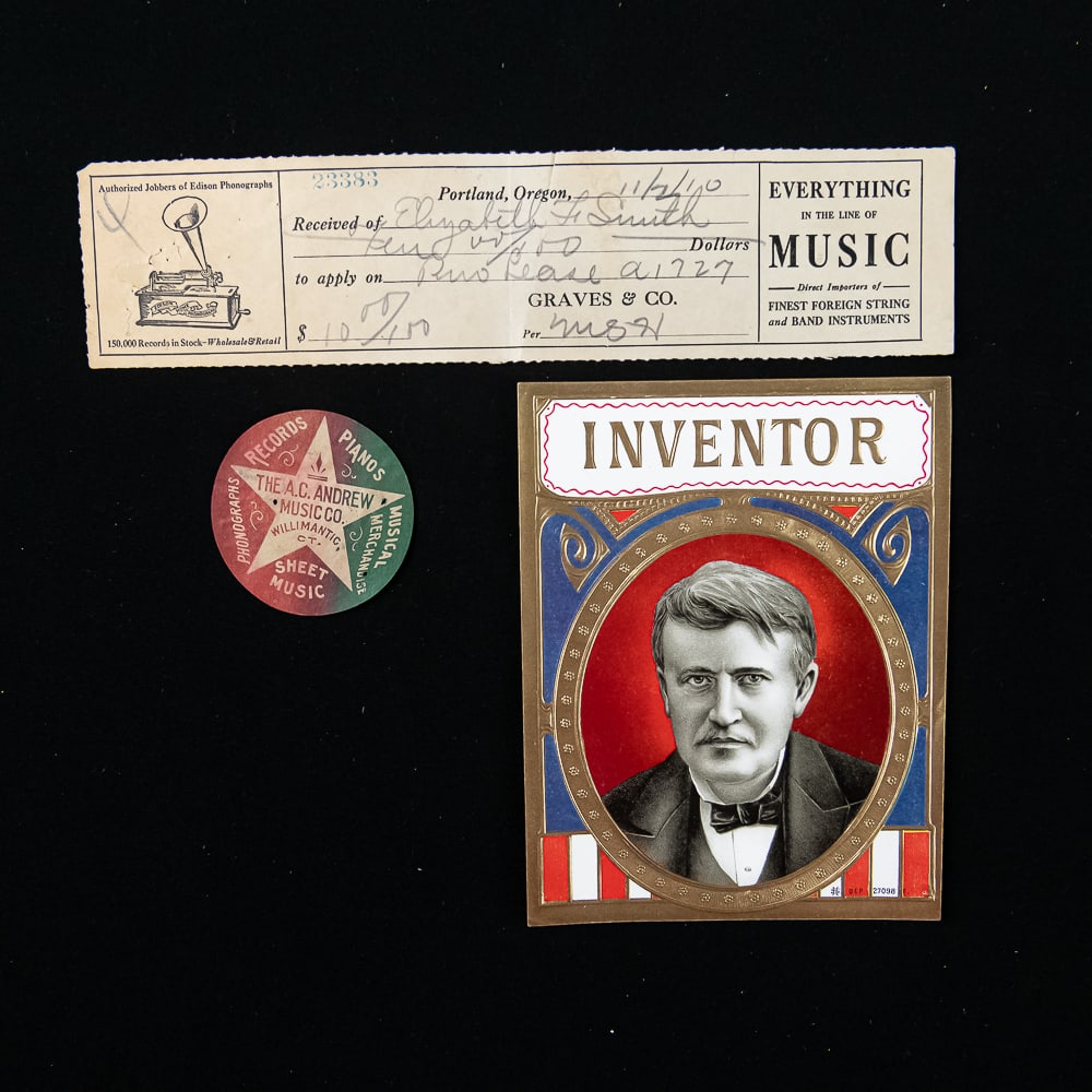 Edison Phonograph Ephemera Lot - 4