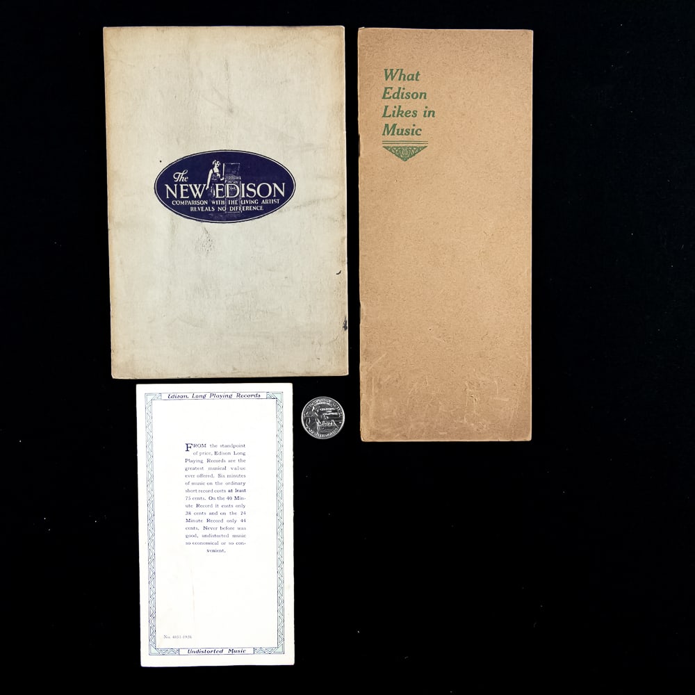 1920s Edison Record Ephemera Trio - 2