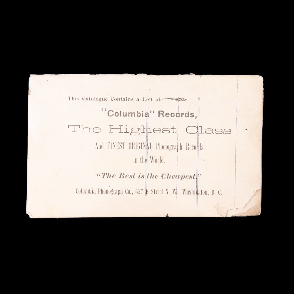 1893 Columbia Record Catalog - 3