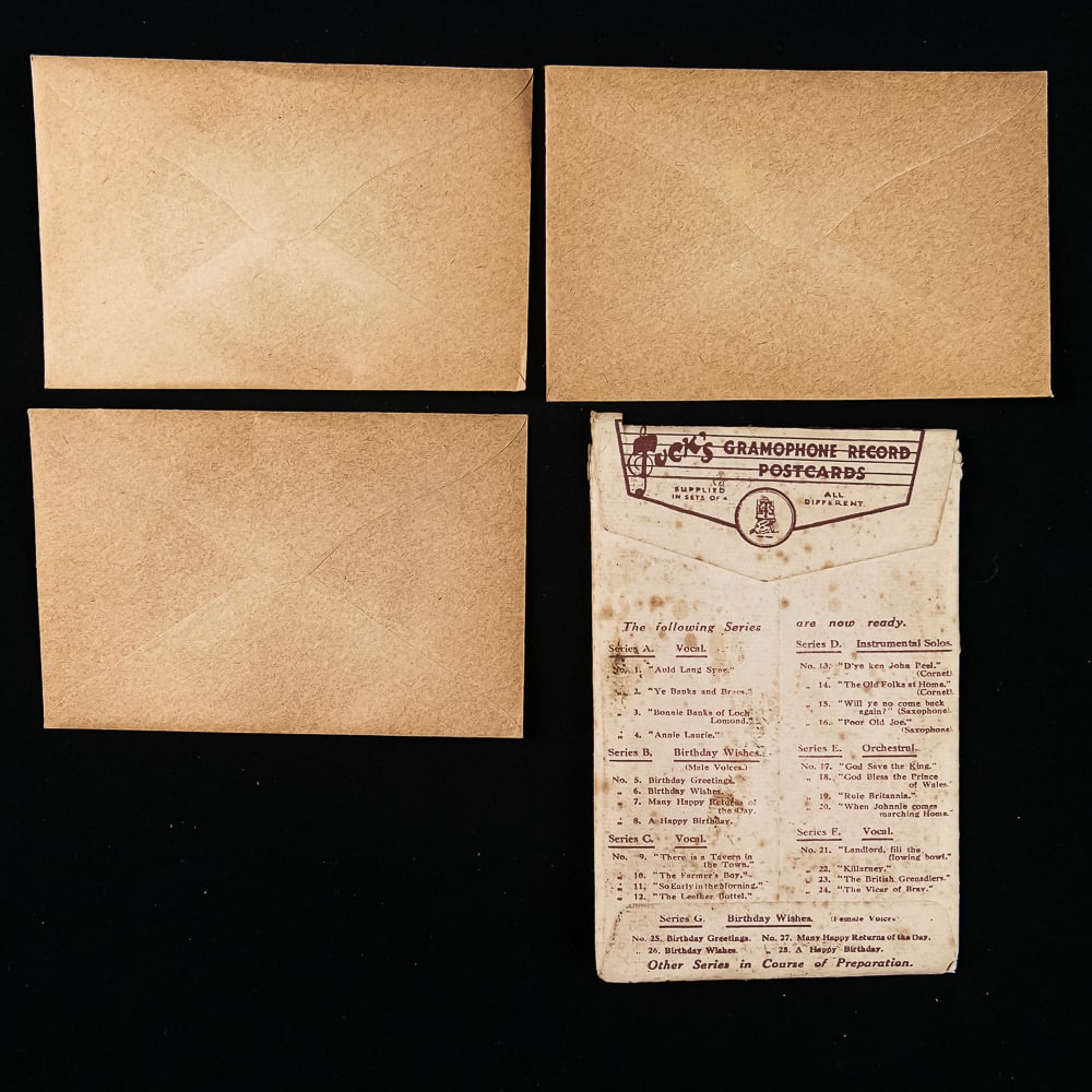 Tuck's Gramophone Record Postcards - 3