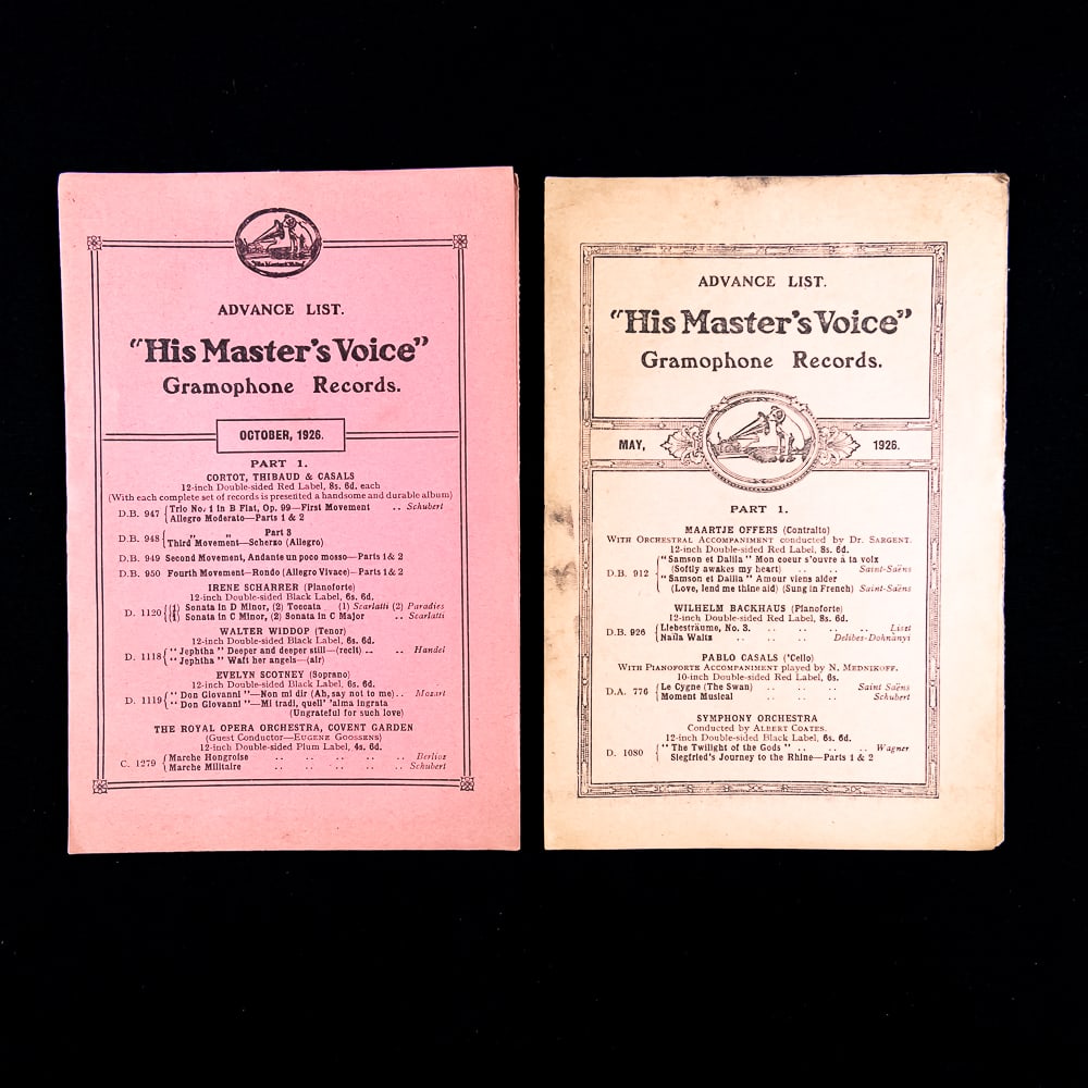 Gramophone & Phonograph Pamphlets - 8