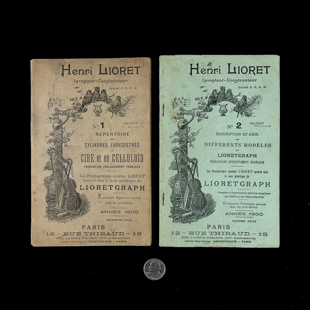 Nos. 1 & 2 Lioret Phonograph Catalogs (1 of 8)
