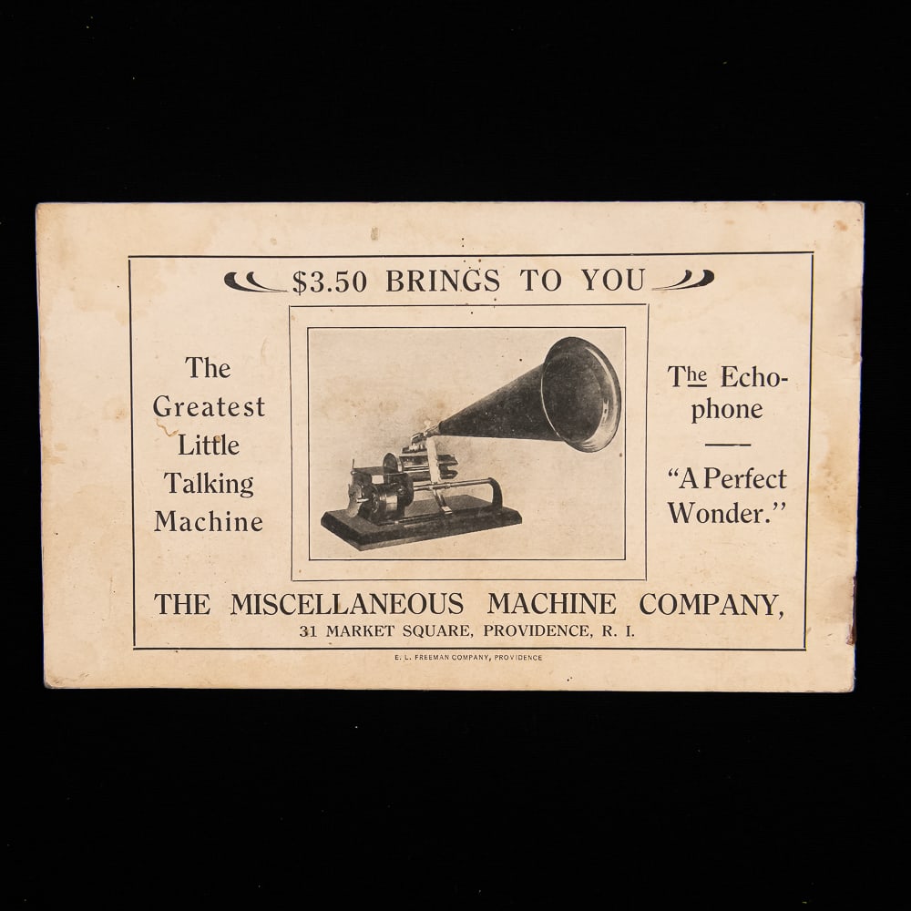 1908 Echophone Cylinder Phonograph Catalog - 3