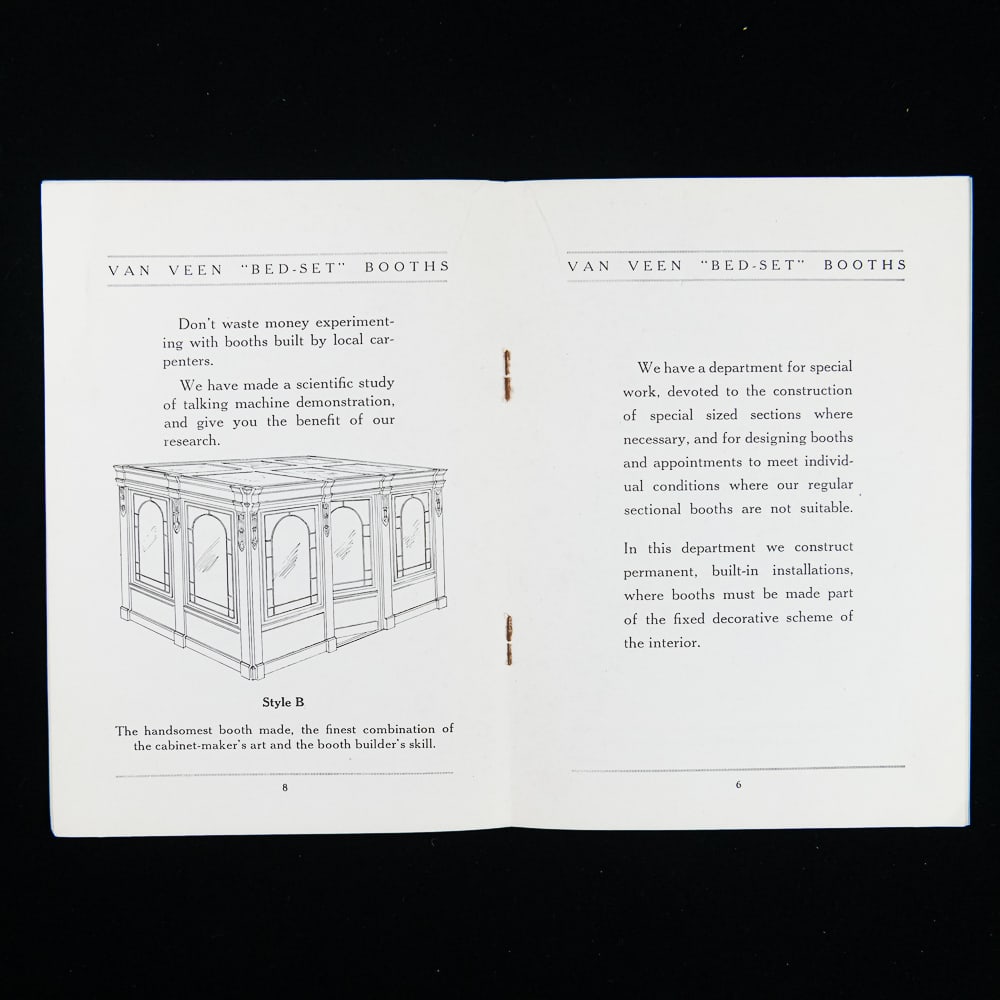 1919 Van Veen Phonograph Booth Archive - 7