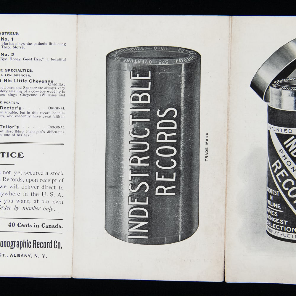 1907 Indestructible Records Flyer - 3