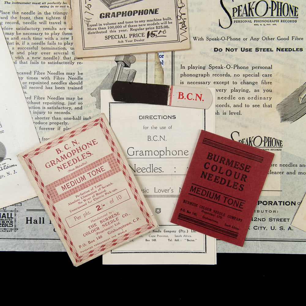 Phonograph Needle Ephemera Lot - 2