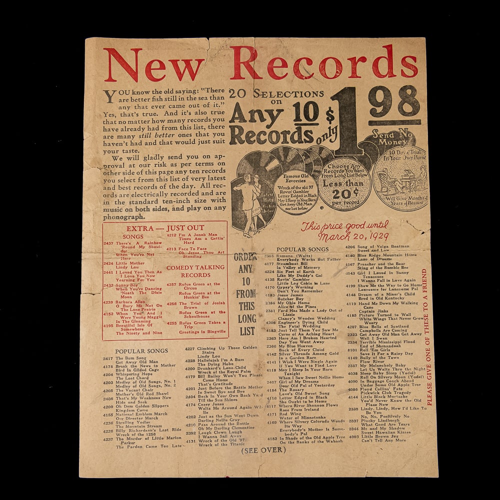 Phonograph Needle Ephemera Lot - 7