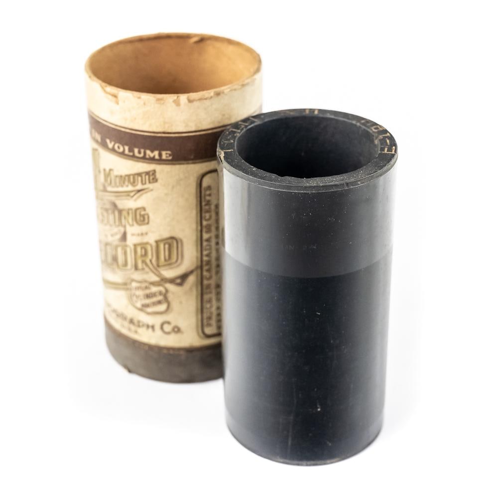 Rare Experimental U.S. Cylinder Record: An exceptional and highly desirable find for the advanced early sound recording enthusiast, this lot features a U.S. Everlasting 4-Minute celluloid cylinder record, manufactured by the U.S.